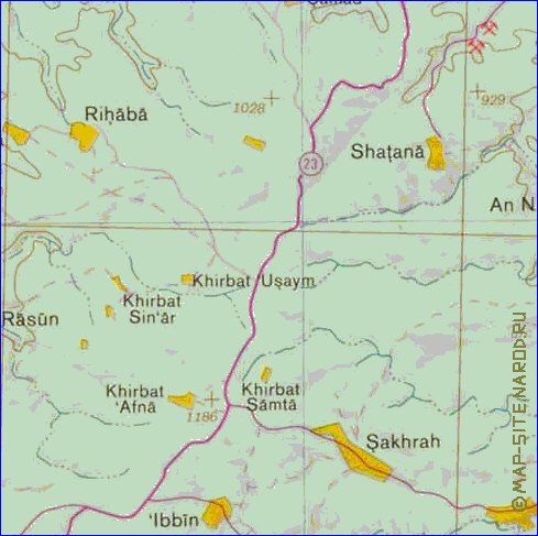 mapa de Cisjordania