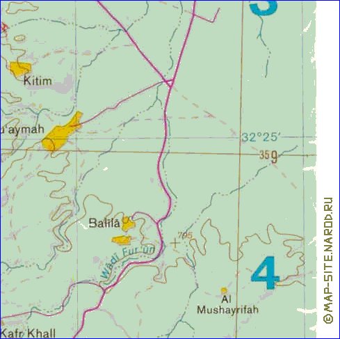 mapa de Cisjordania