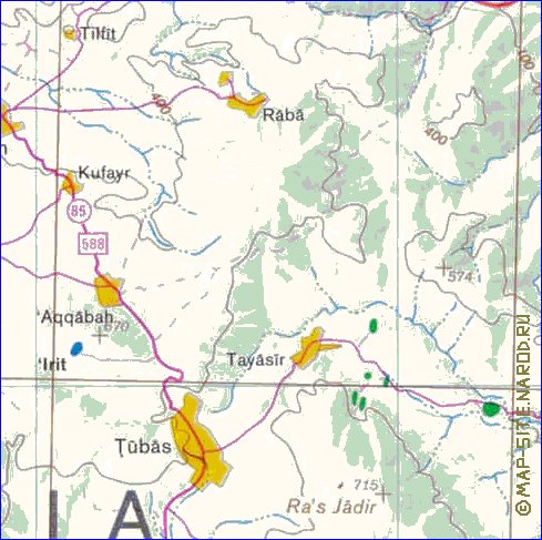 mapa de Cisjordania