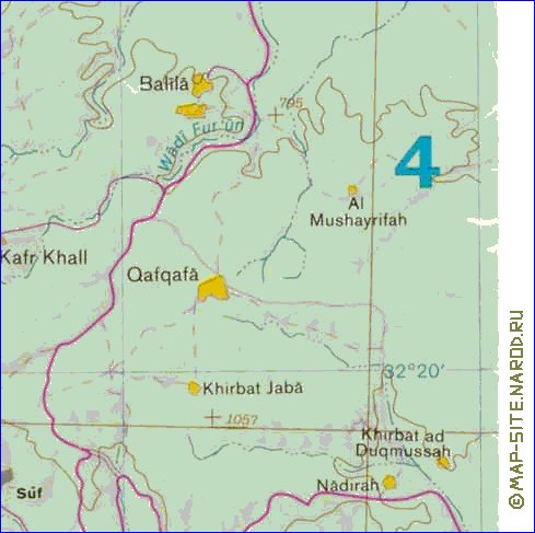 mapa de Cisjordania