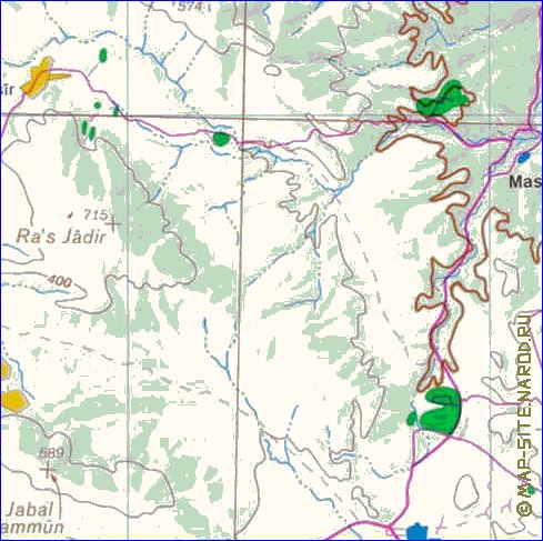 mapa de Cisjordania