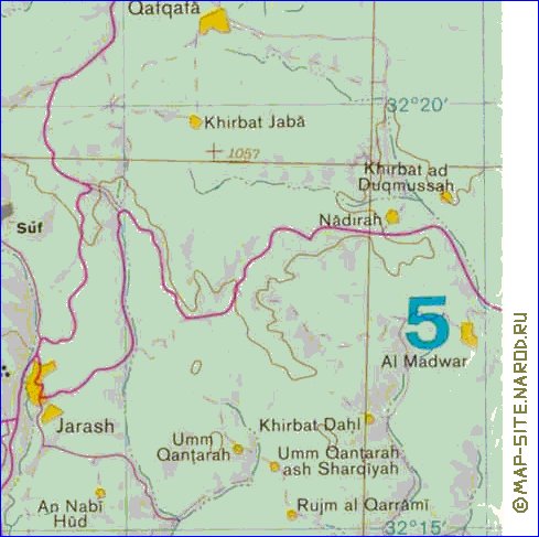 mapa de Cisjordania