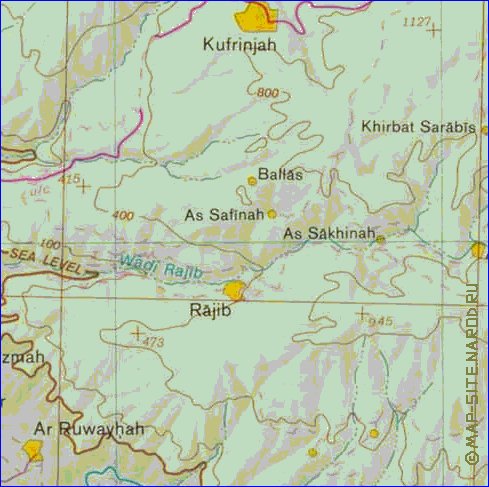 mapa de Cisjordania