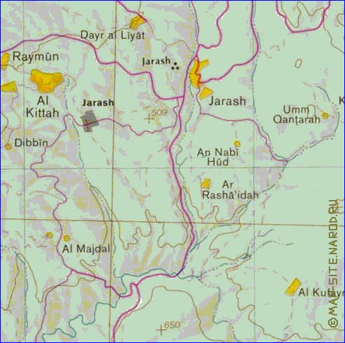 mapa de Cisjordania