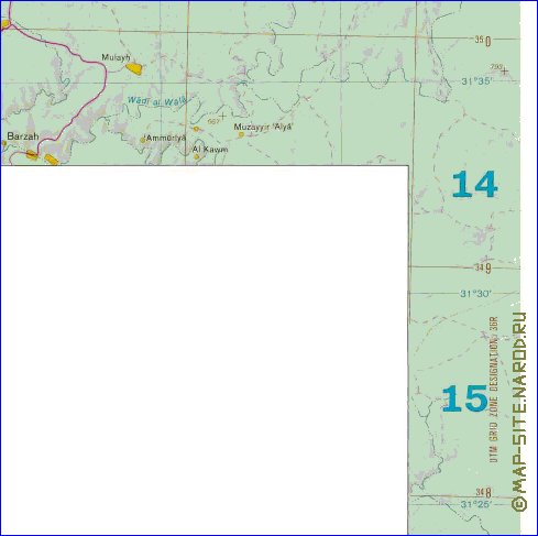 mapa de Cisjordania