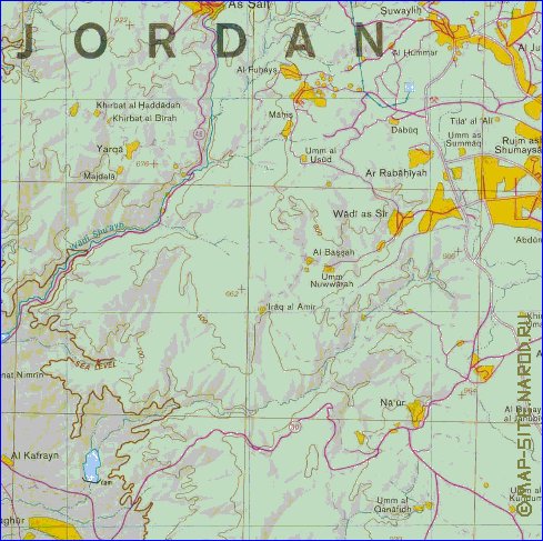 mapa de Cisjordania