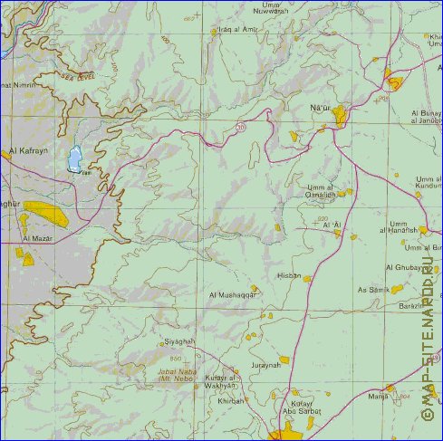 mapa de Cisjordania