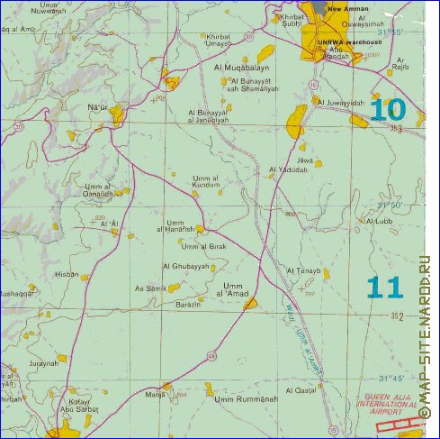 mapa de Cisjordania