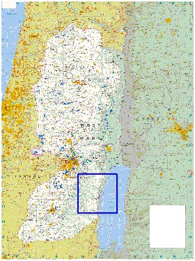 mapa de Cisjordania