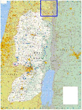 mapa de Cisjordania