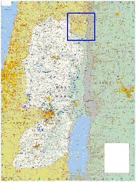 mapa de Cisjordania