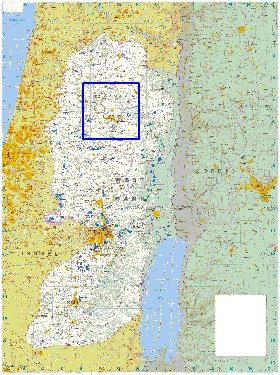 carte de Cisjordanie