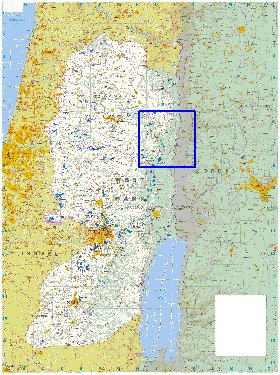 carte de Cisjordanie