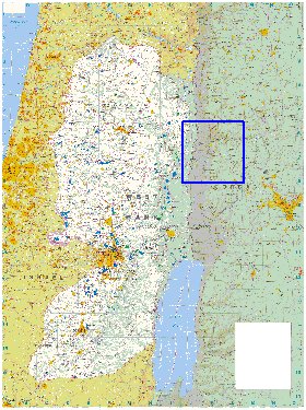 carte de Cisjordanie