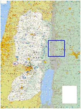 carte de Cisjordanie