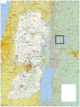 carte de Cisjordanie