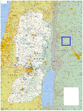 mapa de Cisjordania