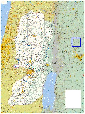 mapa de Cisjordania