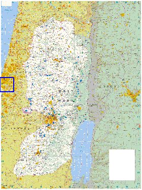 mapa de Cisjordania