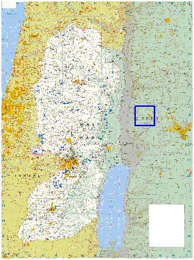 mapa de Cisjordania