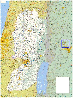 mapa de Cisjordania