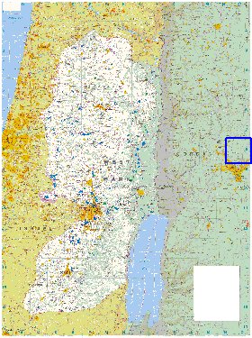 mapa de Cisjordania