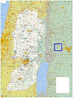 mapa de Cisjordania