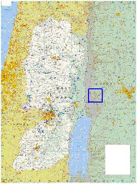 mapa de Cisjordania