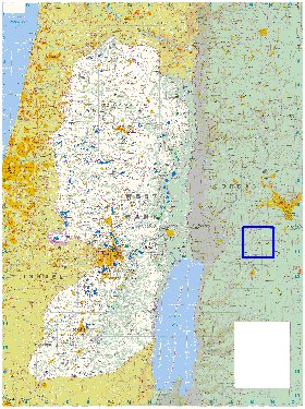 mapa de Cisjordania