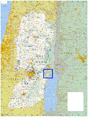 mapa de Cisjordania