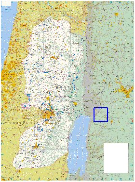 mapa de Cisjordania