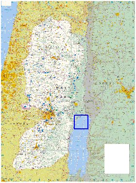 mapa de Cisjordania