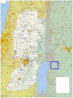 mapa de Cisjordania