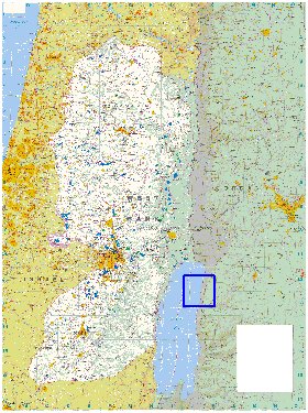 mapa de Cisjordania