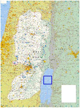 mapa de Cisjordania