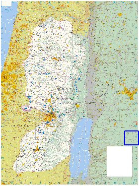 mapa de Cisjordania