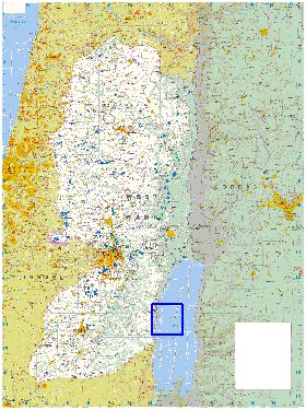 mapa de Cisjordania