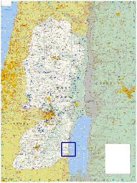 mapa de Cisjordania