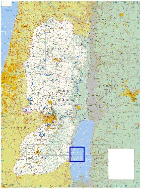 mapa de Cisjordania