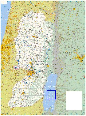 mapa de Cisjordania