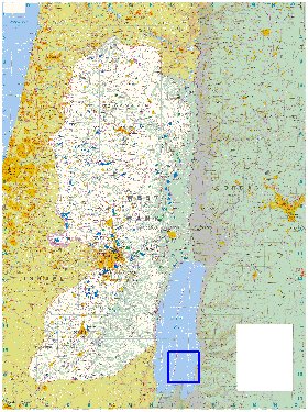 mapa de Cisjordania