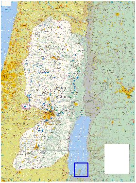 mapa de Cisjordania