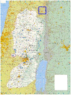 mapa de Cisjordania