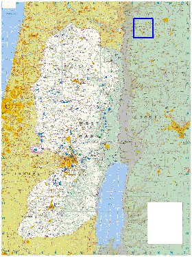 mapa de Cisjordania