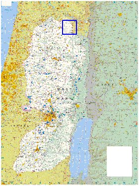 mapa de Cisjordania