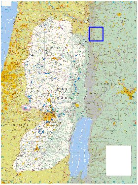 mapa de Cisjordania