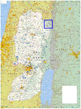 mapa de Cisjordania