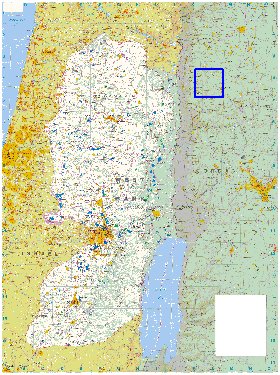 mapa de Cisjordania