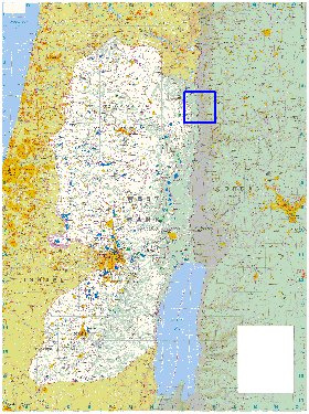 mapa de Cisjordania