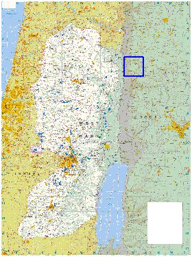 mapa de Cisjordania